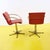 Red Faux Leather Office Chairs, Set of 2 For Sale - Image 5 of 11