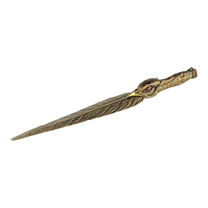 Late 19th Century Bronze Letter Opener Knife Depicting an Eagle Made by French Animalier Sculptor Jules Moigniez