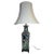 Chinese Export Black Ceramic Table Lamp With Floral and Bird Design For Sale - Image 13 of 13