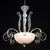 Mid 20th Century Mid‑Century Italian Martinuzzi-Inspired Pulegoso and Lattimo Murano Chandelier For Sale - Image 5 of 18