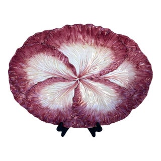 Fitz & Floyd Red Cabbage Leaf Platter For Sale
