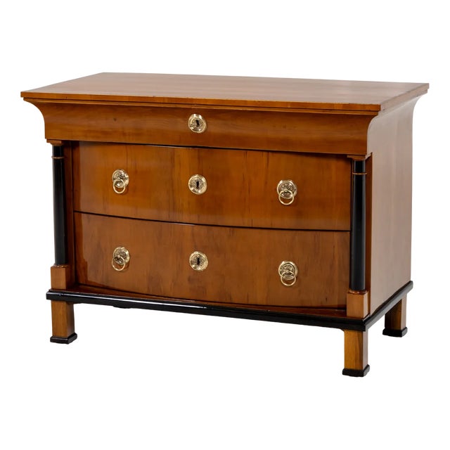 German Biedermeier Chest of Drawers with Ebonized Columns, 1820 For Sale