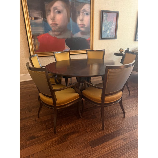 Therien Studio Workshops Dining Chairs – Set of 6 – Custom Upholstered Modern Classics This exceptional set of eight...