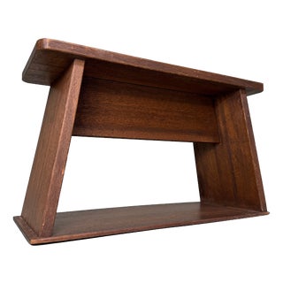 Vintage Wooden Fumidai Step Stool, Japan, 1950s For Sale