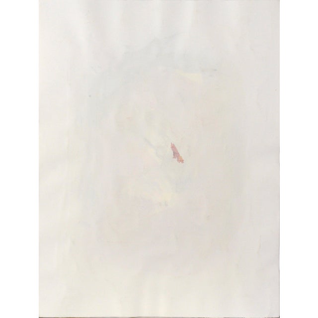 Falling Feathers in Yellow and White Abstract Expressionist in Acrylic on Paper by Ricardo De Silva For Sale In Monterey, CA - Image 6 of 6