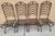 Antique French Provincial Wrought Iron Garden Chairs Two Birds & Leaf Motif 4pc Set For Sale - Image 4 of 7