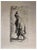 After Rembrandt, Beggar with a Stick, Etching, 19th Century For Sale