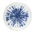 Kenneth Ludwig Chicago Coastal Tie-Dye Design Ceramic Plate (Set of 4) For Sale - Image 4 of 5