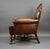 Brown Victorian Hand Dyed Leather Armchair, 1870 For Sale - Image 8 of 9