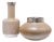 Vintage Ceramic and Silver Vases by Jordi Aguade, 1976, Set of 2 For Sale