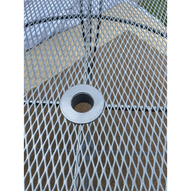 Metal Atomic Radar Salterini Outdoor Wrought Iron Patio Dining Table, Attributed For Sale - Image 7 of 10