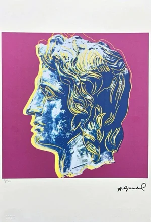 After Andy Warhol, Alexander the Great - Dark Pink, 1980s, Lithograph