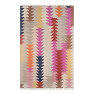 Momeni Caravan Hand Woven Multi Wool Area Rug - 7'6" X 9'6" For Sale