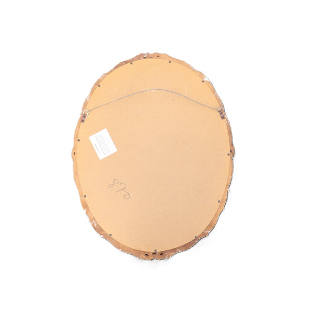 Vintage Carolina Mirror Company Palm Frond Wall Mirror For Sale - Image 9 of 10