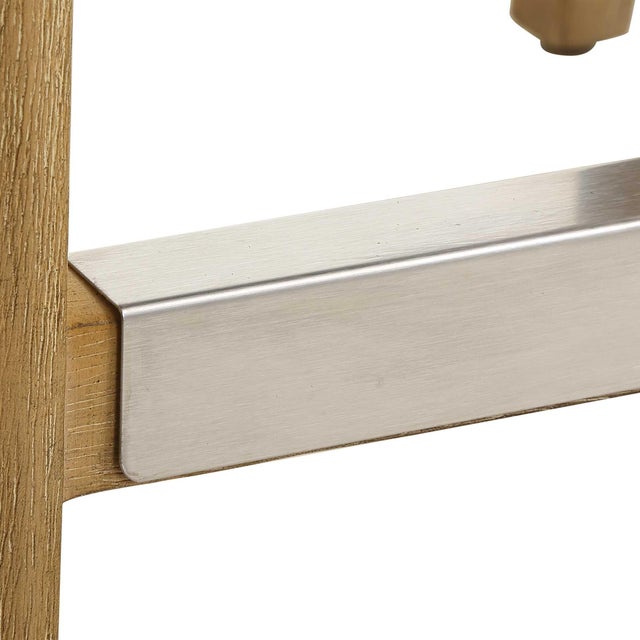 Modern Interweave Coastal Rattan Counter Stool For Sale - Image 3 of 11