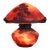 1920s Muller Freres French Art Deco Mushroom Table Lamp - Cameo Glass Lakeside For Sale