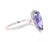Contemporary 4.24 Carat Pear Cut Tanzanite Diamond 14 Karat White Gold Engagement Ring, Size 7 For Sale - Image 3 of 7