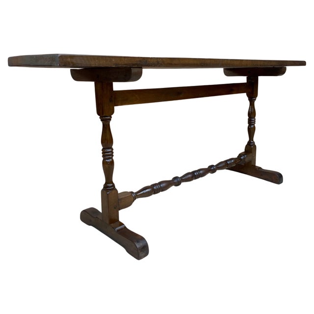 Mid 20th Century Console Table in Walnut, 1940s For Sale - Image 15 of 18