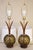 1960s Matched Pair XL Tiki Modern Pineapple Sculpture Glass Globe Walnut Table Lamps Witco For Sale - Image 10 of 10