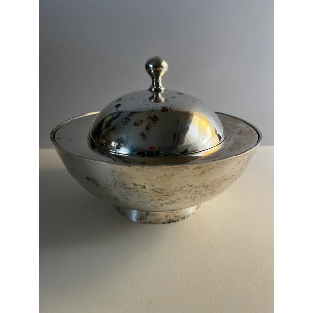 Mid-Century Modern William Adams Silver Plate Bowl For Sale - Image 9 of 10