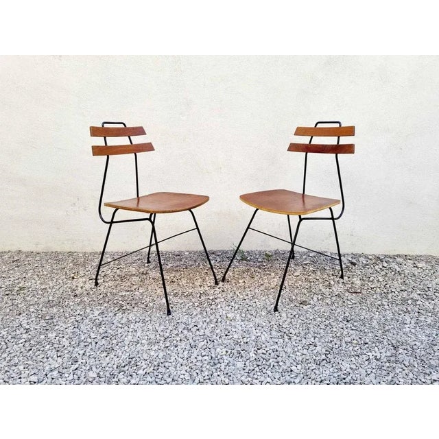 Wood Set of Mid-Century Scandinavian Teak Dining Chairs, Italy, 1960s For Sale - Image 7 of 12