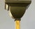 Antique Arts & Crafts Mission 4-Light Brass Chandelier With Colorful "Slag Glass" Shades For Sale - Image 9 of 9