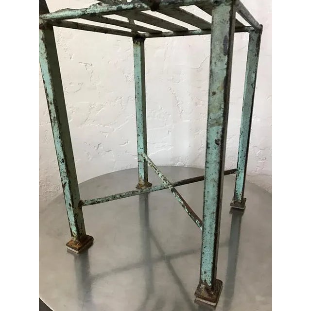 1940s 1940s Vintage Handcrafted Industrial Machine Age Welded Chair For Sale - Image 5 of 7