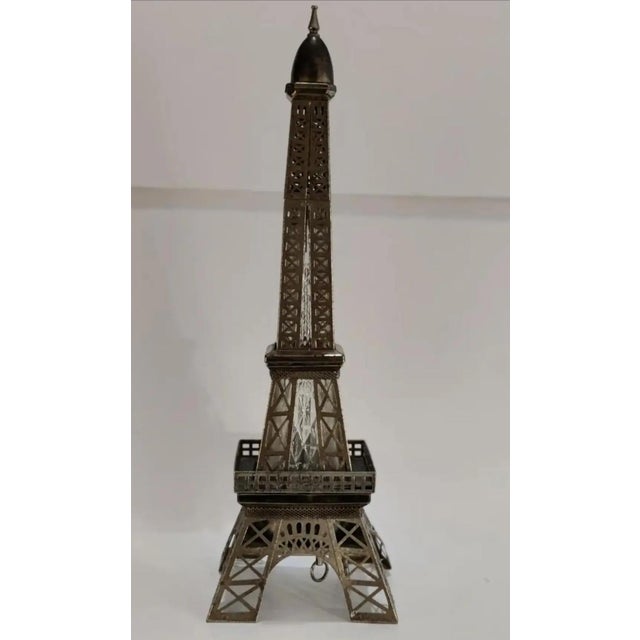 Mid-Century Modern Vintage Musical Eiffel Tower Liquor Decanter For Sale - Image 3 of 12