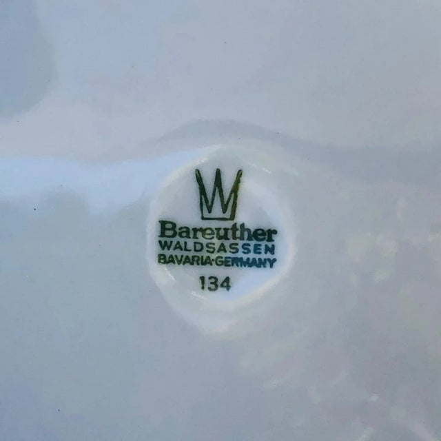 1970s Set of 6 Bareuther Waldsassen Dessert Plates, Made in Bavaria For Sale - Image 9 of 11