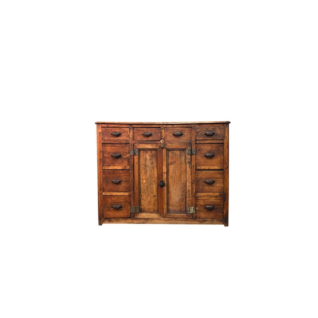 Vintage Fir Shop Cabinet, 1900s For Sale - Image 5 of 5