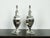 1940s Silver Plated Table Lamps with Bious-et-Augax Armorial Crest - a Pair For Sale In Atlanta - Image 6 of 7