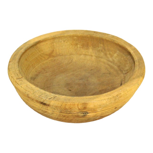 Early 19th Century Treen Ware Turned Wood Bowl For Sale