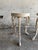 Cream Set of Antique Cast Iron Side Tables, Set of 2 For Sale - Image 8 of 10