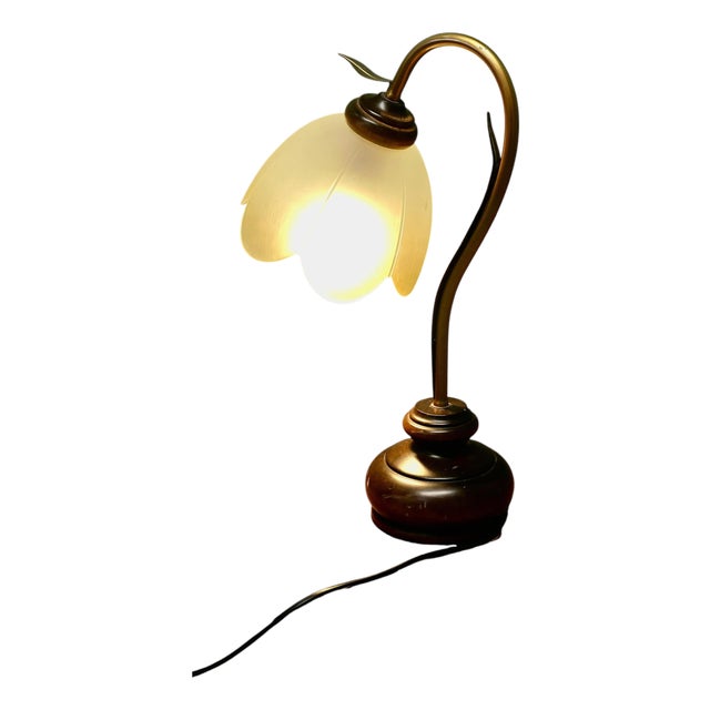 French Bronze Toleware Conservatory Table Lamp, 1960 For Sale
