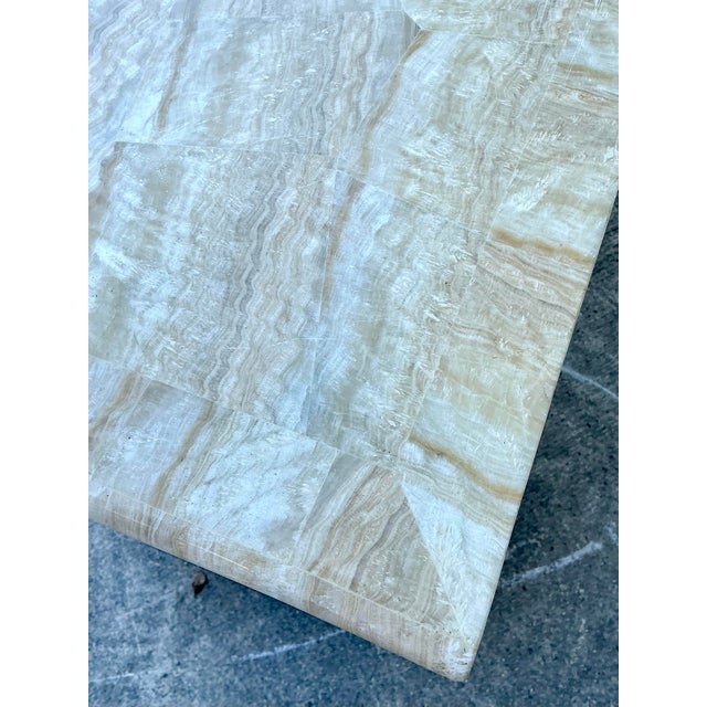 Vintage Maitland Smith Silver Koi Console Table For Sale - Image 10 of 12