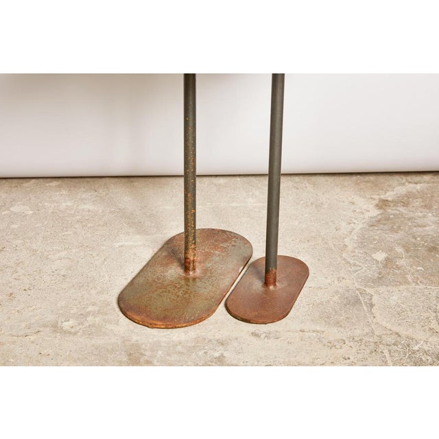 Oxidized Ellipses Tables by Pia Chevalier, Set of 2 For Sale - Image 4 of 16