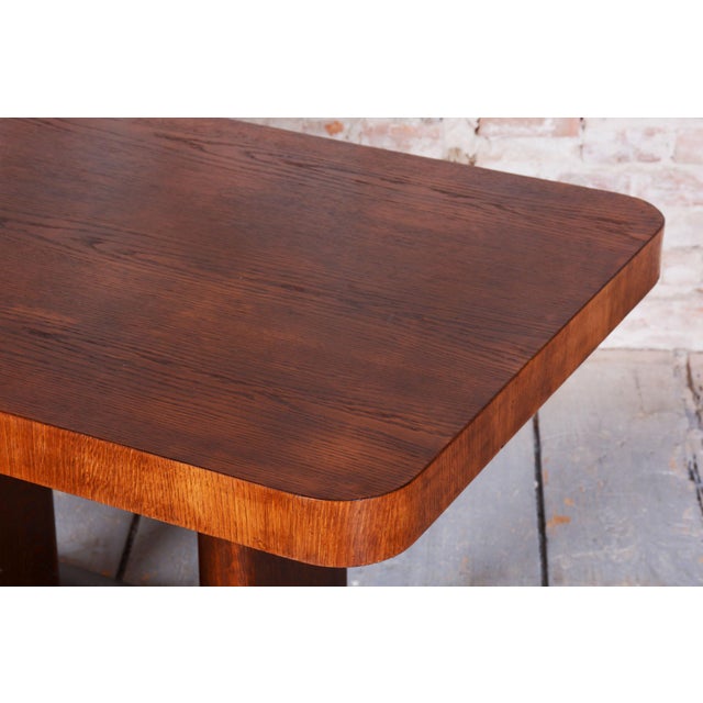 Art Deco Dining Table in Oak by J. Halabala for Up Zavody, 1930s For Sale - Image 6 of 11