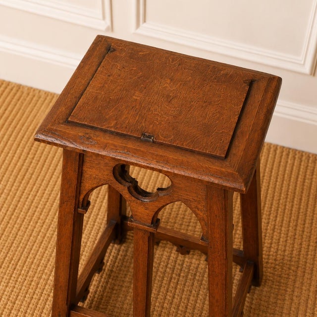 19th Century Belgian Neogothic Pedestal Table For Sale - Image 4 of 4