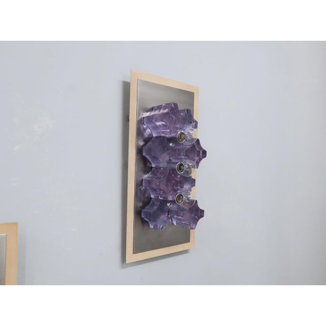 Cream Sculptural Poliarte Murano Glass Wall Sconces, 1970s, Set of 2 For Sale - Image 8 of 12