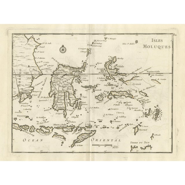 Antique French Engraved Map of the Moluccas & Celebes, Le Rouge, 1750s For Sale - Image 3 of 10