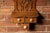 Early 20th Century Antique Masonic Folk Art Wall Cabinet With Drawers For Sale - Image 5 of 5