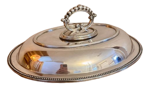 Antique Edwardian Silver-Plated Entree Dish, 1900