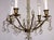 Antique French Brass and Glass Drop Chandelier from Unbekannt, 1940s For Sale - Image 11 of 12