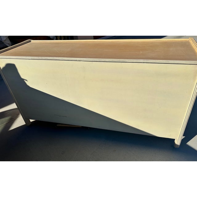 1970s Vintage Cerused Pencil Reed 6 Drawer Dresser For Sale - Image 5 of 12