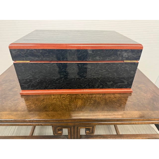 Agresti Osvaldo Luxury Burl Wood Jewelry Box For Sale - Image 11 of 12