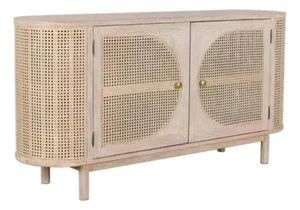 Joelle Oval Shape Wooden Sideboard by Loomlan