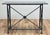 Neoclassical Vintage Stone Top Medallion Iron Console Table For Sale - Image 3 of 15