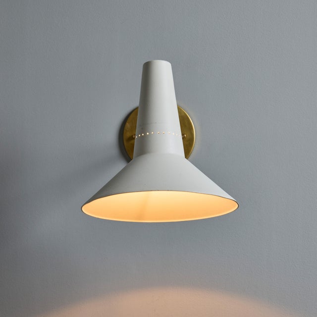 Metal Large 1950s Giuseppe Ostuni Articulating Arm Sconce for O-Luce, Unmarked For Sale - Image 7 of 12