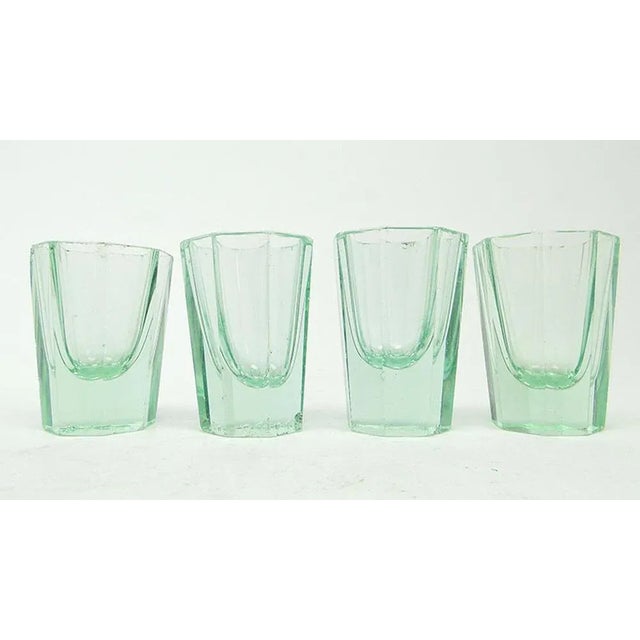 Art Deco Vodka Glasses, Former Czechoslovakia, 1930s, Set of 4 For Sale - Image 6 of 6