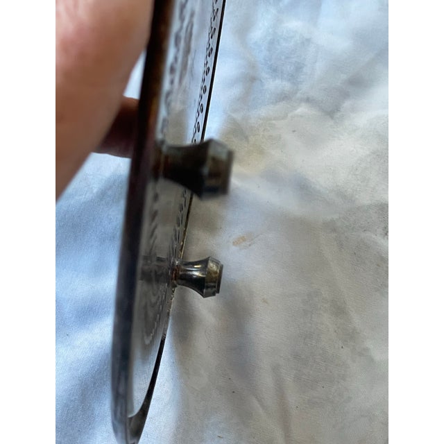 Mid-Century Modern Mid 20th Century Gorham Newport Silver Plate 8" Round Footed Reticulated Trivet For Sale - Image 3 of 10
